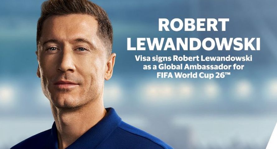 Robert Lewandowski globalnym ambasadorem marki Visa