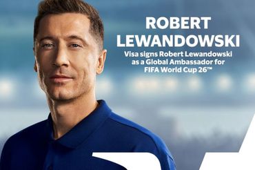 Robert Lewandowski ambasadorem Visa