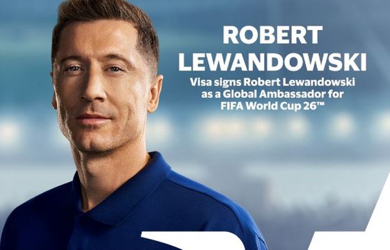 Robert Lewandowski globalnym ambasadorem marki Visa