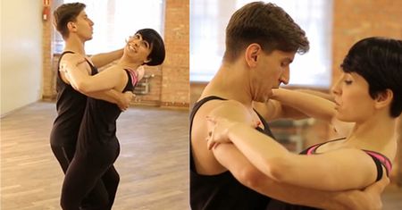 Okupnik ćwiczy tango do "Tańca z Gwiazdami"!