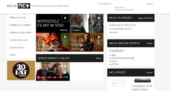 nc+ z nowym systemem „Moje nc+” i magazynem internetowym