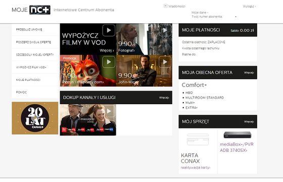 nc+ z nowym systemem „Moje nc+” i magazynem internetowym