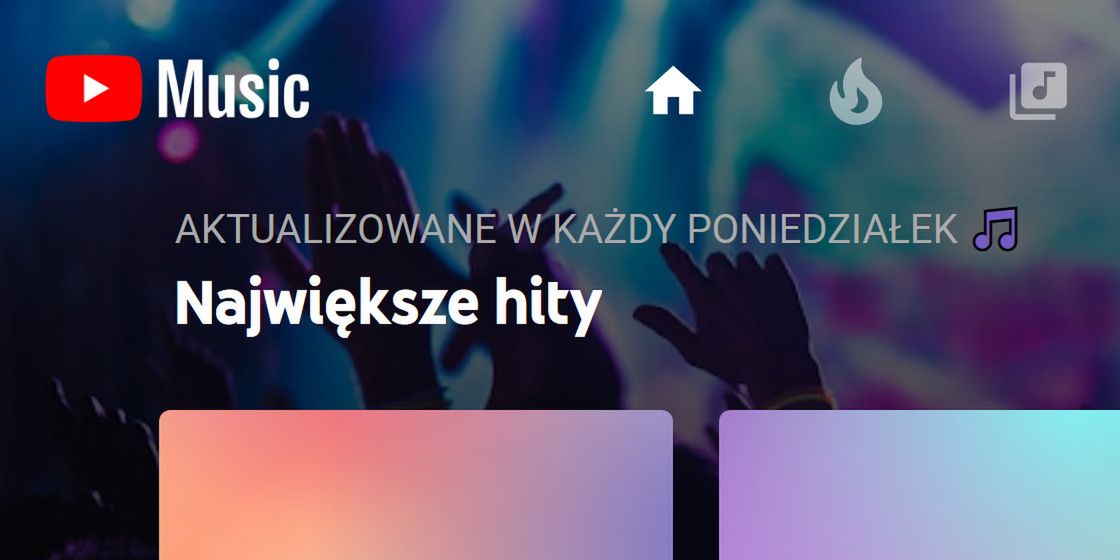 YouTube Music z rozpoczęciem aktualizacji dodającej widget jak Google Music