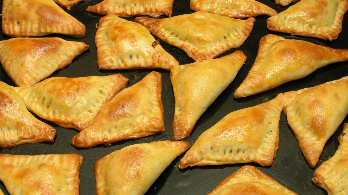 Pierogi pieczone z kurczakiem 