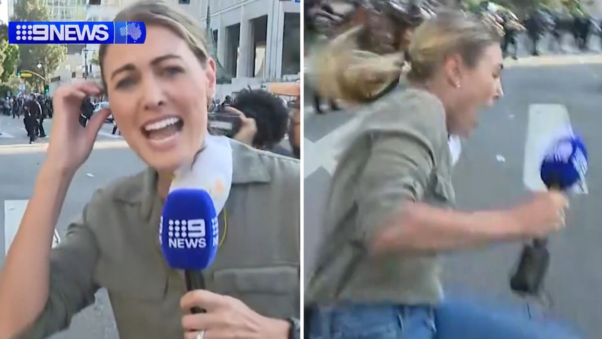 Reporterka została postrzelona w nogę 