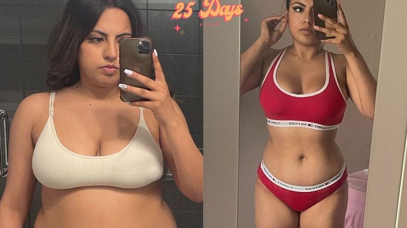 Do odchudzania podeszła małymi kroczkami, dosłownie