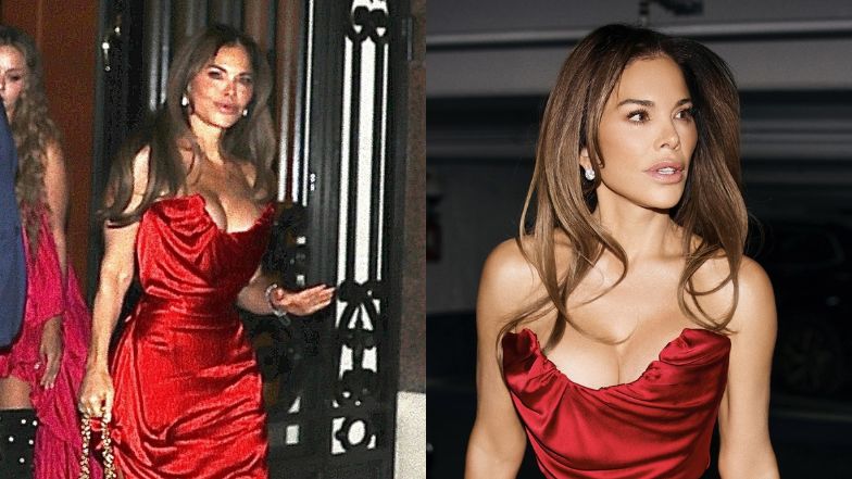 Lauren Sanchez podbija Paryż w czerwonej kreacji