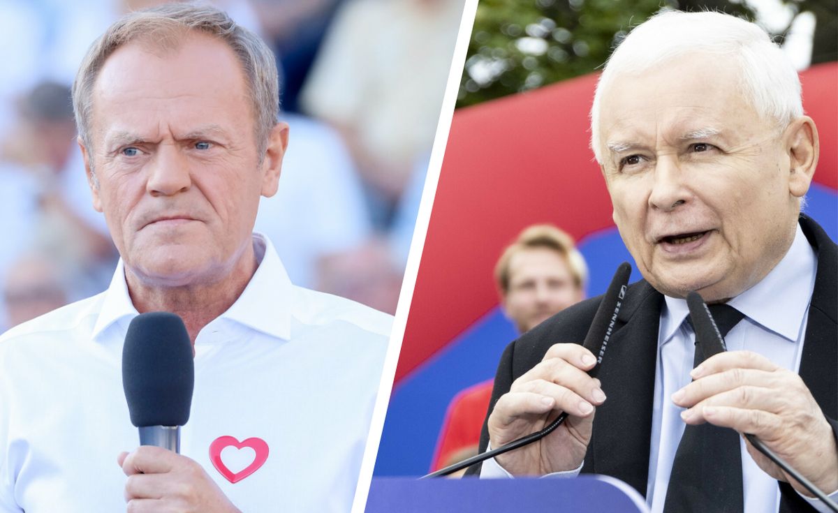 Donald Tusk i Jarosław Kaczyński - od tygodni walczą o głosy niezdecydowanych wyborców. To oni mogą zapewnić wygraną lub skazać na porażkę