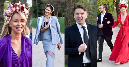 Finansowe elity z domieszką celebrytów przybywają w wiankach na głowie do Królewskich Łazienek: Starakowie, Przetakiewicz, Kolenda-Zaleska, Lis... (ZDJĘCIA)