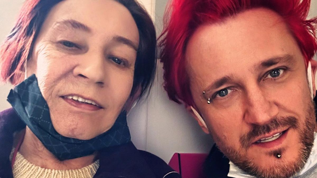 Michał Wiśniewski z mamą