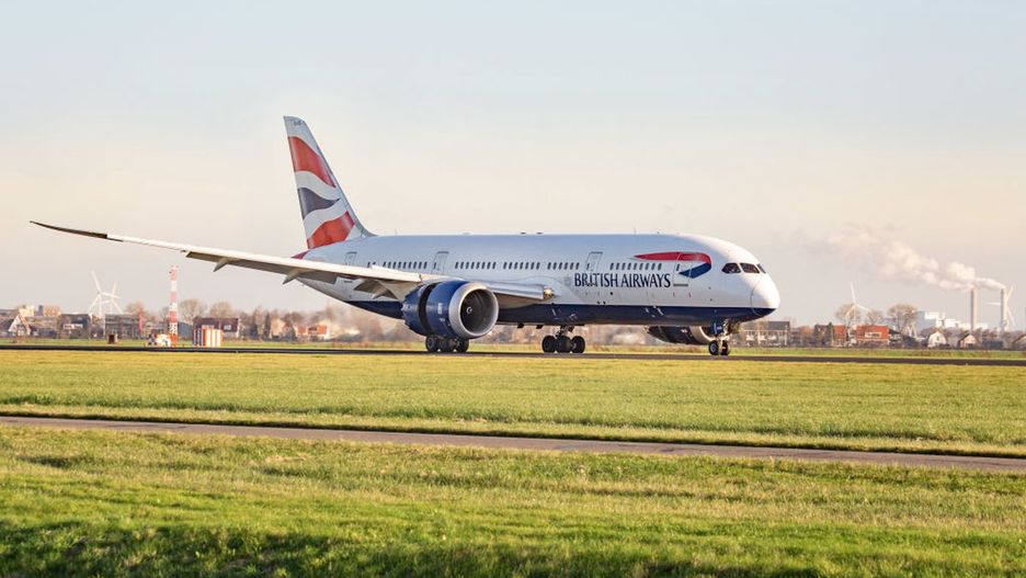Samolot należący do linii British Airways