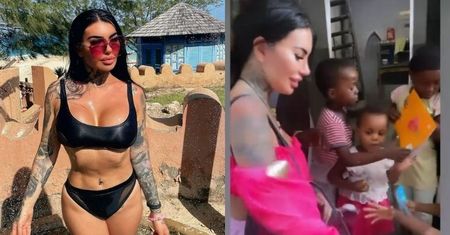 "Królowa życia" Anna Renusz obsypuje słodyczami i kredkami DZIECI na Zanzibarze. Internauci przypominają: "To NIE JEST NAJLEPSZY SPOSÓB na pomoc"