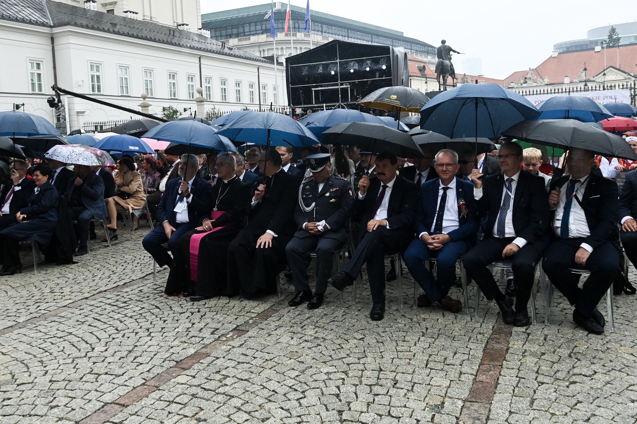 Warszawa, 14.09.2025. Dożynki Prezydenckie na dziedzińcu Pałacu Prezydenckiego w Warszawie, 14 bm. (aldg) PAP/Piotr Nowak