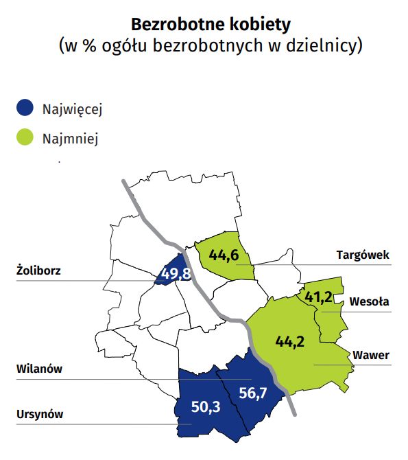 Bezrobotne kobiety w Warszawie. / fot. Urząd Statystyczny w Warszawie