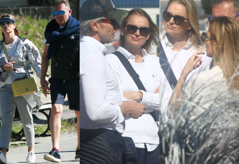 Janachowska z mężem spotkali się ze Schramem i jego nową partnerką