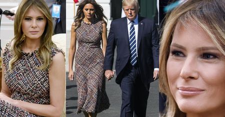 Melania Trump w sukience za 12 tysięcy na spotkaniu z premierem Tajlandii (ZDJĘCIA)
