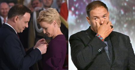 Małgorzata Kożuchowska przyjęła medal od Andrzeja Dudy i spadła na nią FALA HEJTU. Tomasz Karolak określił ją mianem "pisówy"