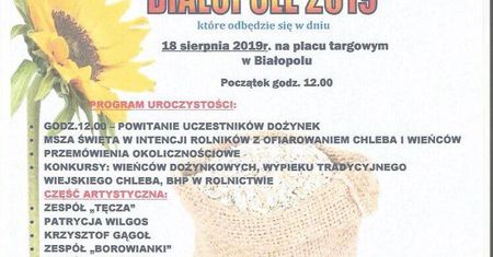 Dożynki Gminy Białopole 2019. Wystąpią: Cygański Tabor i Luka Rosi