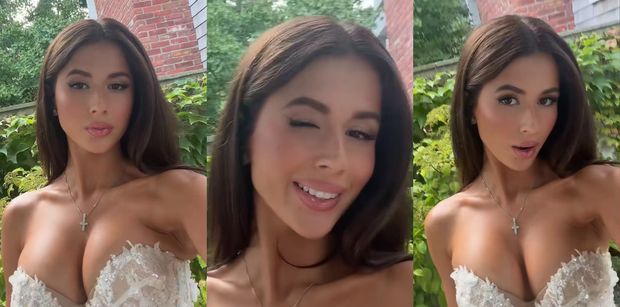 Roksana Węgiel i jej głęboki dekolt pozdrawiają z planu teledysku w Hamptons. "Największa PETARDA polskiego show-biznesu" (WIDEO)