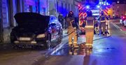 Pożar auta na ulicy Bielskiej w Płocku
