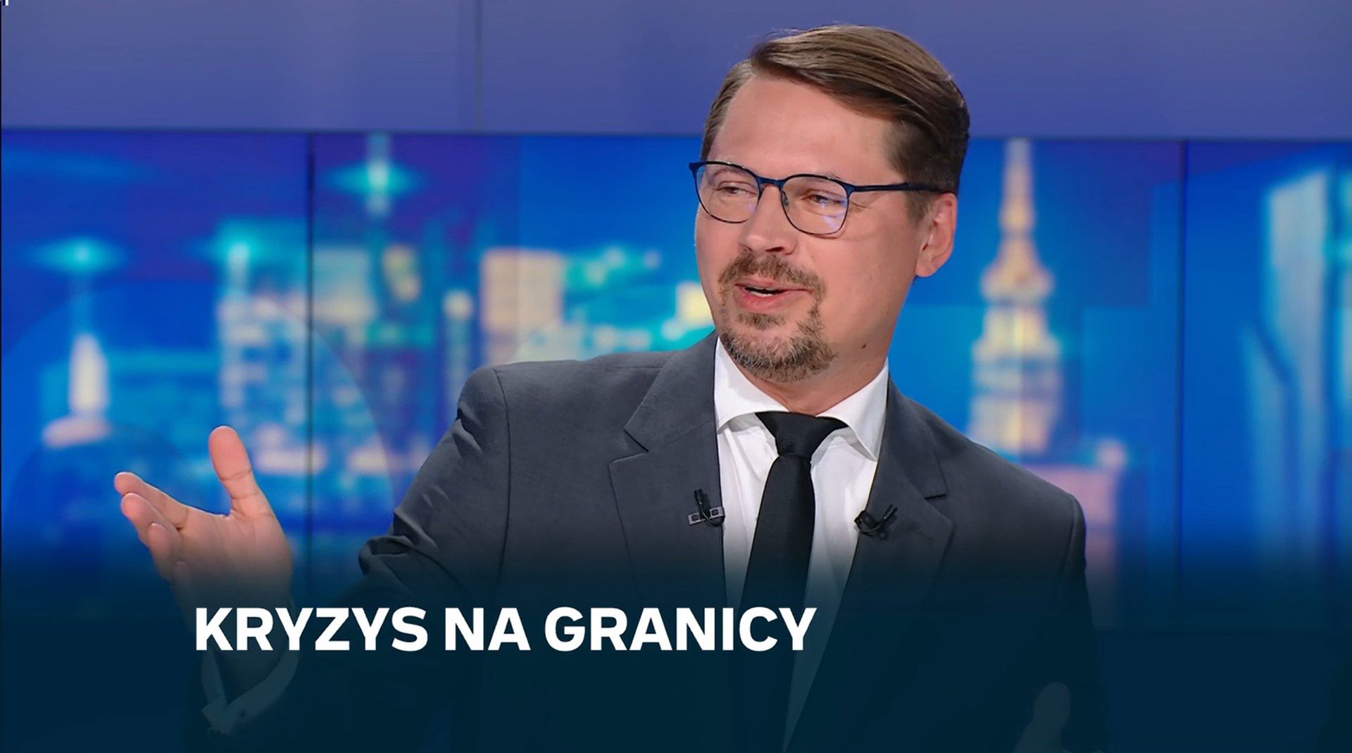 Kadr z programu "Debata dnia"