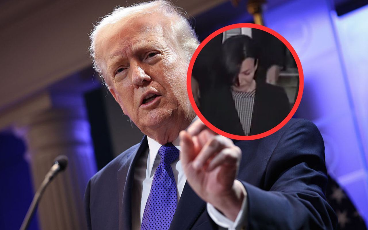 Orędzie Trumpa. Przejmujące nagranie. Nagle zalała się łzami