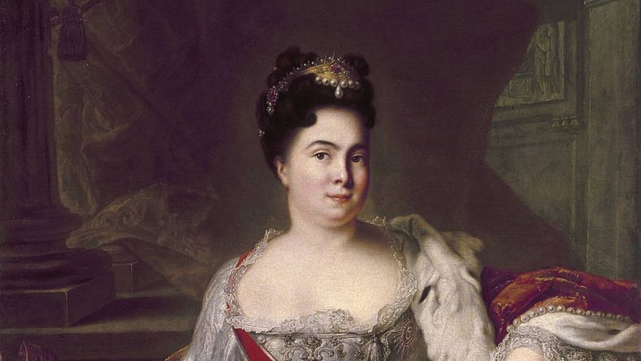 Portret Katarzyny I wykonany w 1717 roku