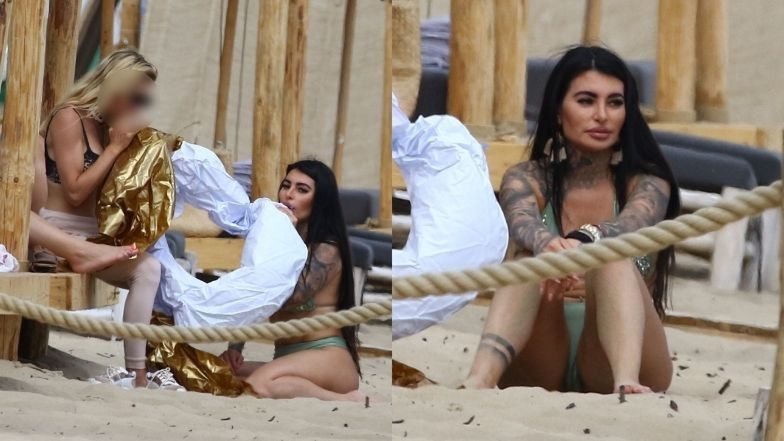 Anna Renusz z "Królowych życia" na plaży w Sopocie