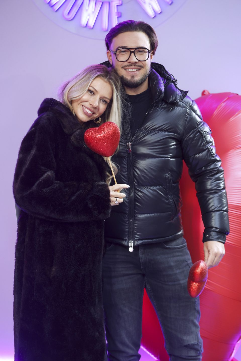 Leon Myszkowski z narzeczoną