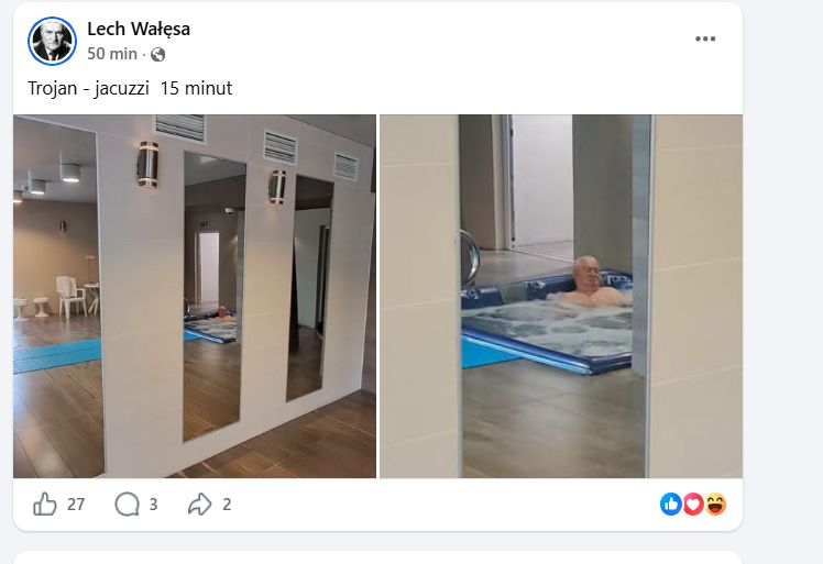 Wałęsa wypoczywa w uzdrowisku 