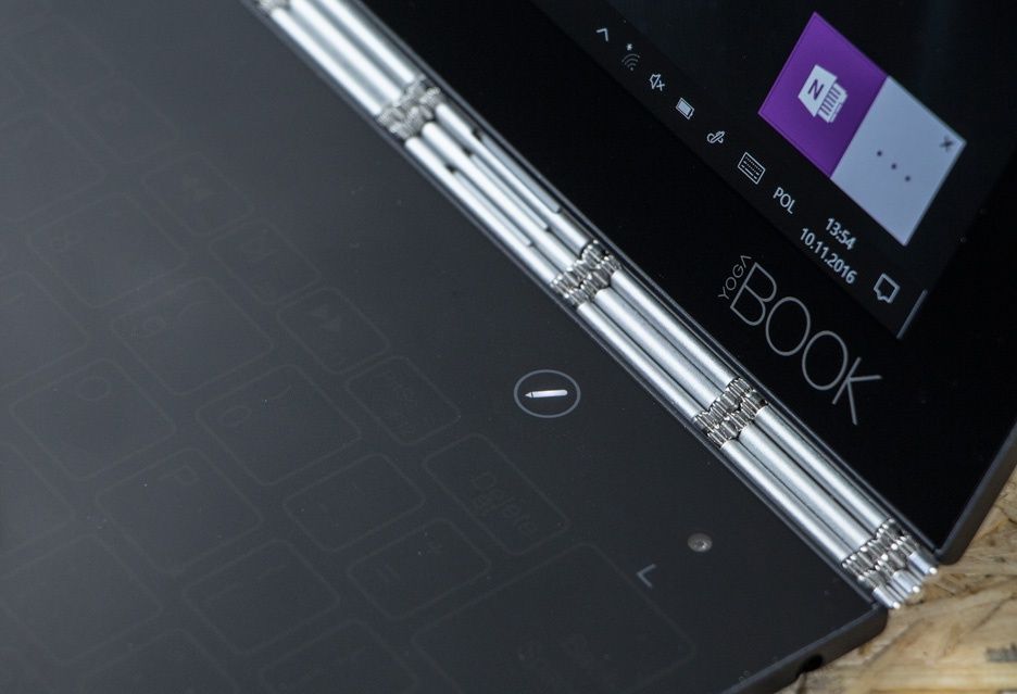 Lenovo Yoga Book wyłączona klawiatura