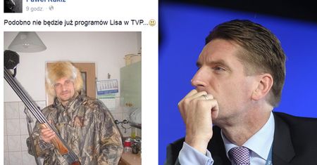 Paweł Kukiz ze strzelbą i... w czapce z lisa (FOTO)