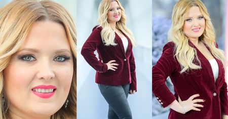 Stylowa i dorodna Gosia Andrzejewicz pozuje w studio "Pytania na śniadanie" (ZDJĘCIA)