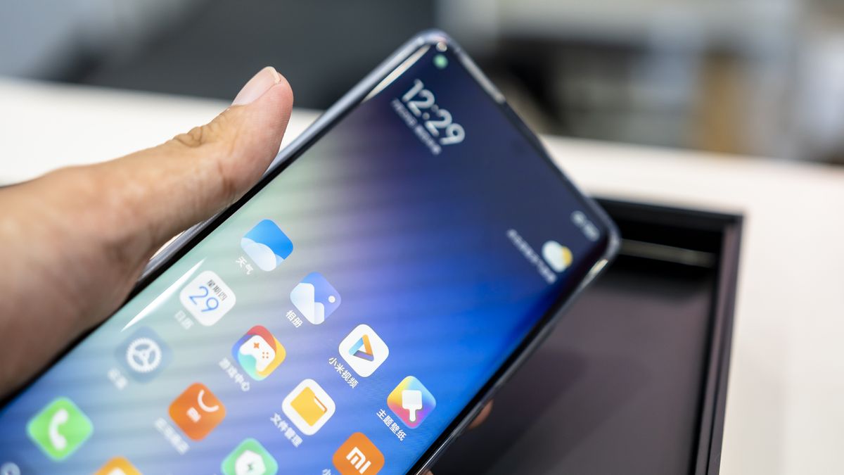 SHAOXING, CHINA - AUGUST 10: A Mi MIX 4 smartphone is seen at a Xiaomi store on August 10, 2021 in Shaoxing, Zhejiang Province of China. Xiaomi founder and CEO Lei Jun launched Mi MIX 4 smartphones on Tuesday. (Photo by VCG/VCG via Getty Images)