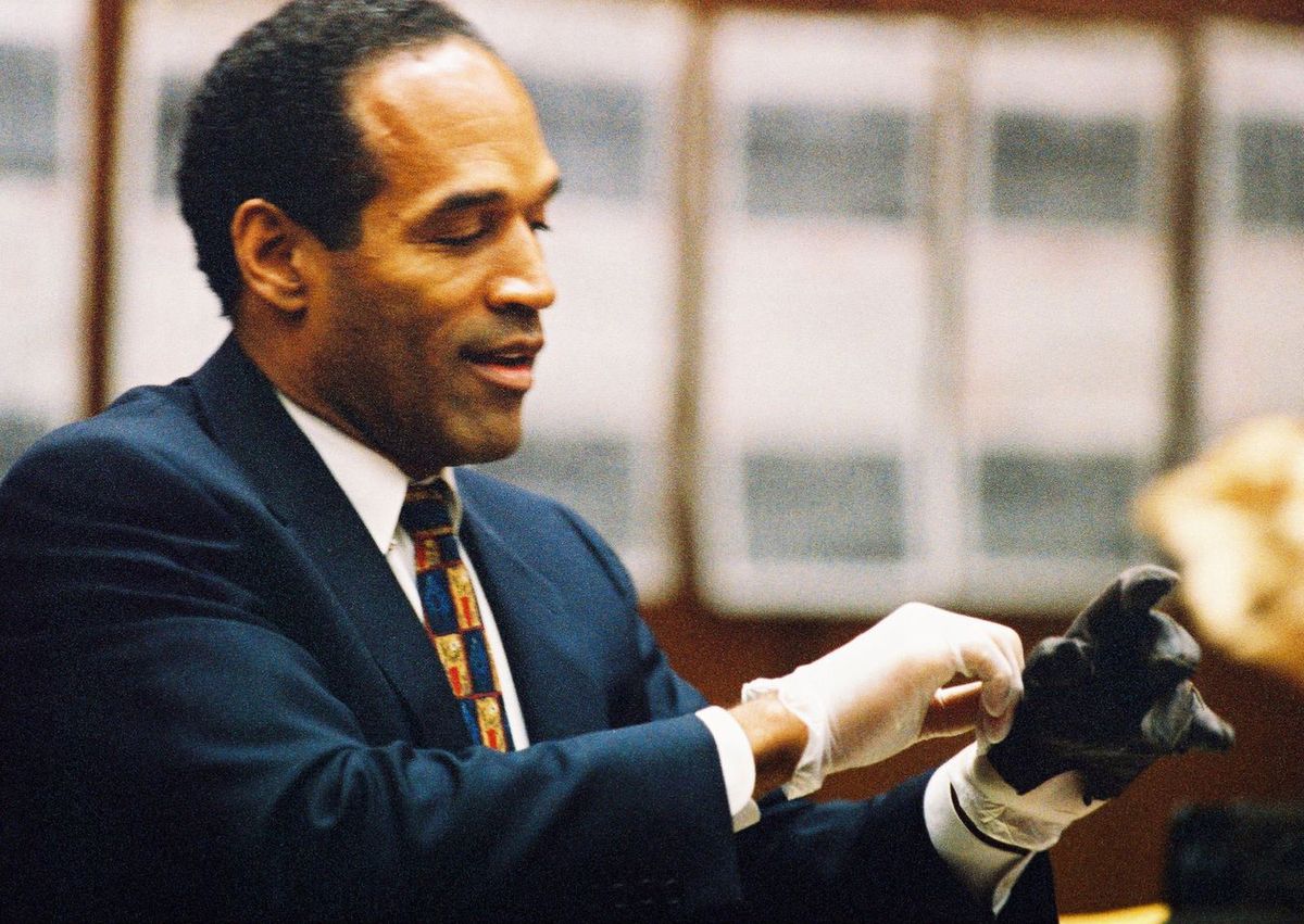 O.J. Simpson w czasie procesu w 1995 r.