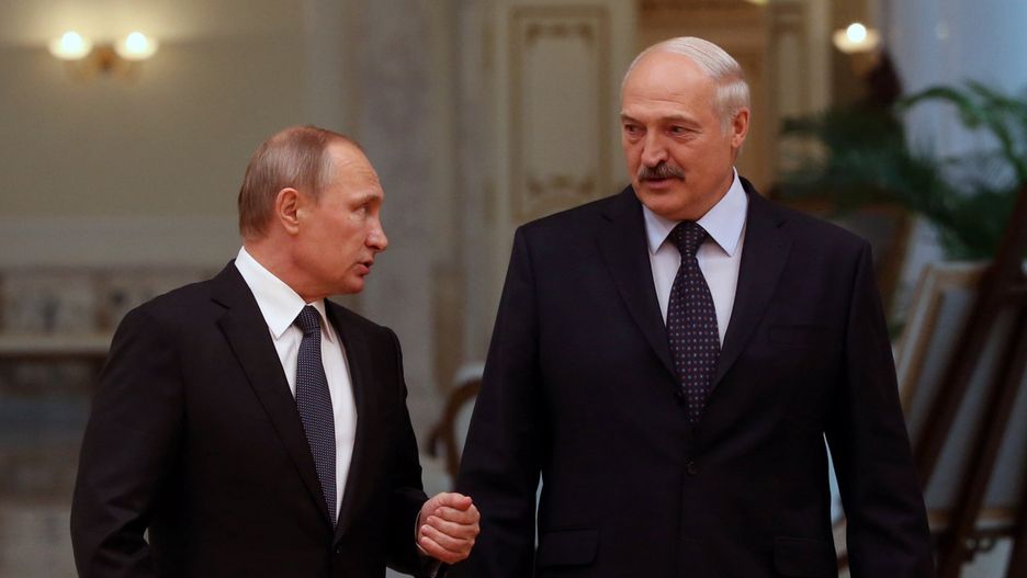 Władimir Putin i Aleksander Łukaszenko