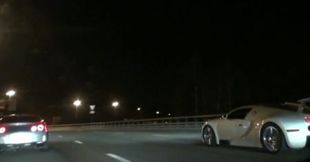Uliczny wyścig: Bugatti vs Nissan