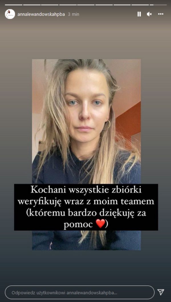 Anna Lewandowska pisze o stracie, jakiej  doświadczyła jej rodzina