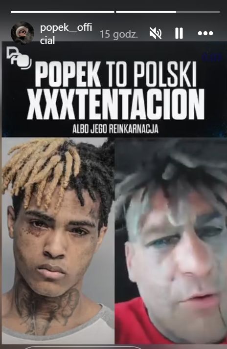 Popek wygląda jak amerykański raper