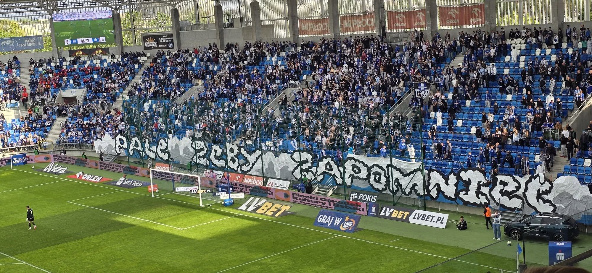 Oprawa meczu Wisła Płock - Górnik Zabrze 