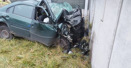 "Licznik zatrzymał się na 185 km". Przerażający wypadek na DK7
