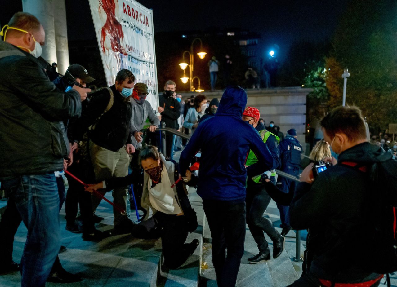 Katowice. Trzy osoby zatrzymane po niedzielnej manifestacji