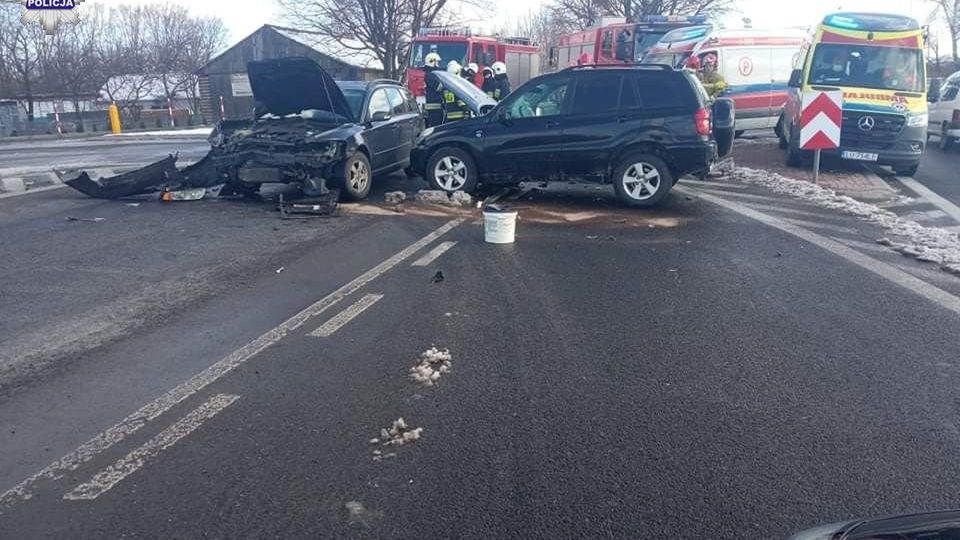 Wypadek na trasie Lublin-Łęczna