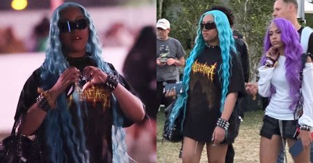 North West w punkowej odsłonie szwenda się ze znajomymi na Coachelli. Dalibyście jej 12 lat? (ZDJĘCIA)