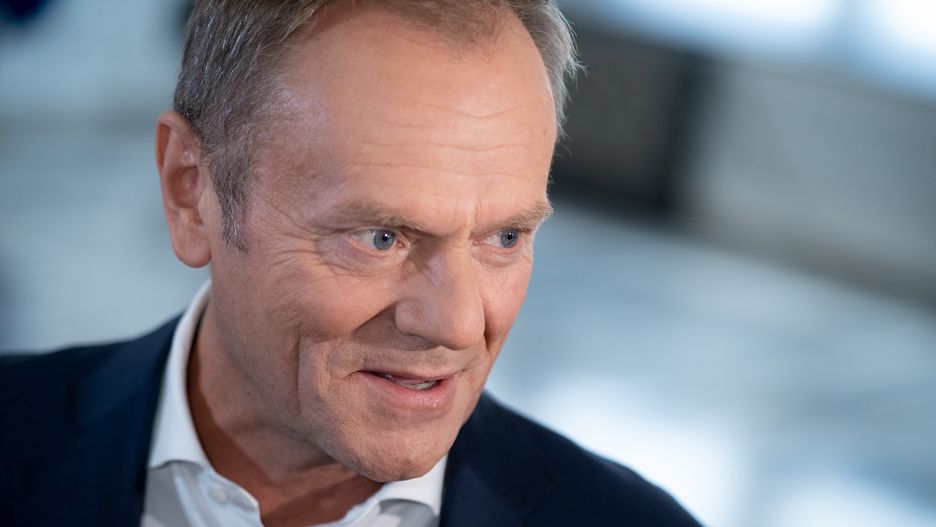 Donald Tusk during a meeting at which Polish opposition parties signed the agreement on Civic Election Control, at the Senate (upper house of the parliament) in Warsaw, Poland on June 3, 2022 (Photo by Mateusz Wlodarczyk/NurPhoto via Getty Images)
