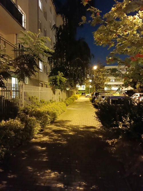 Zdjęcie wykonane aparatem głównym i ultraszerokokątnym (po prawej)