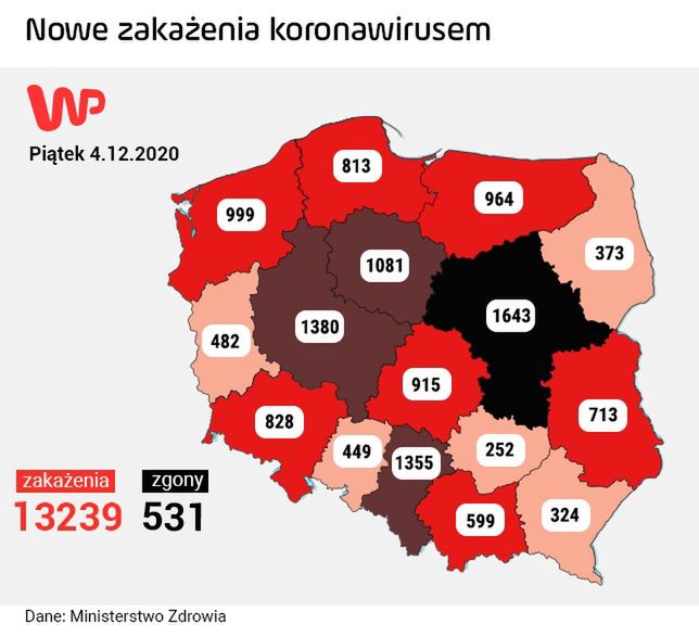 Mapa zakażeń