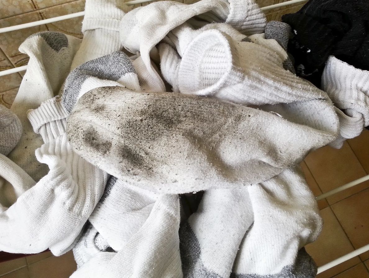 Restore your socks to sparkling white without harsh chemicals