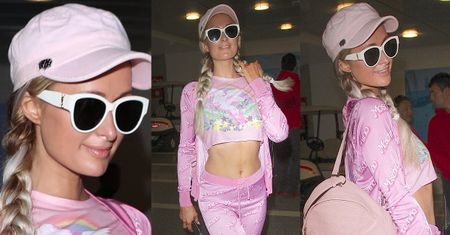 Infantylna Paris Hilton urządziła sobie sesję na lotnisku...