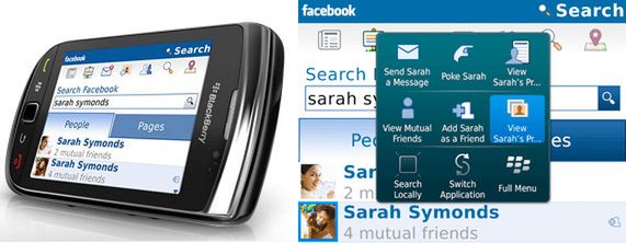 Nowy Facebook dla BlackBerry z obsługą Places